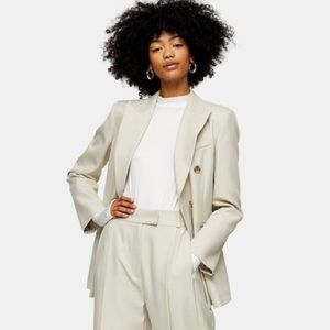 NWT topshop marl beige blazer US 12